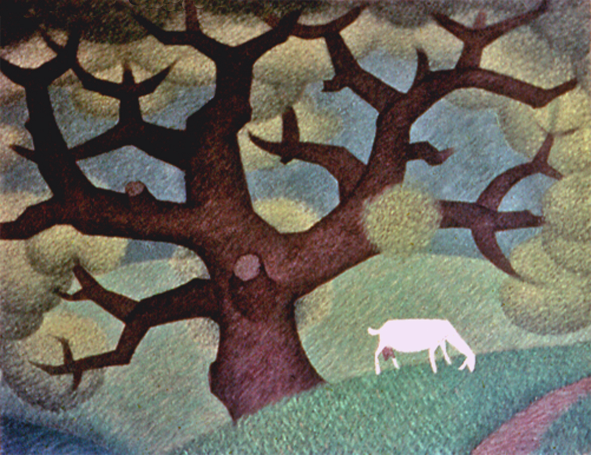 Arbre à la chèvre blanche